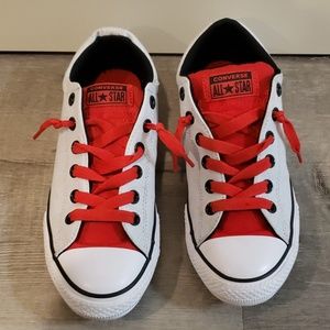 Red and Grey Converse